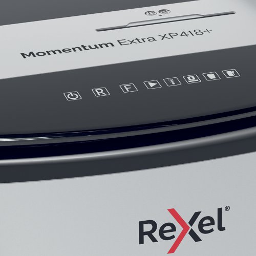 Rexel Momentum Extra XP418 45L P-4 Cross Cut Shredder 2021418XEU