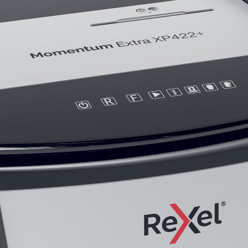 RM62563 Rexel Momentum Extra XP422Plus Cross-Cut Shredder 2021422XEU