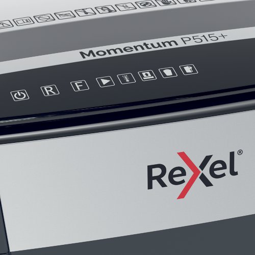 Rexel Momentum Extra P515+ Micro Cut Paper Shredder, Shreds 15 Sheets, Jam-Free, 30L Bin, 2021515MEU