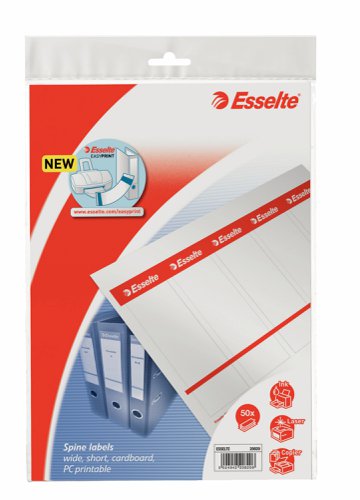 Esselte PC printable Spine Labels for plastic lever arch files
