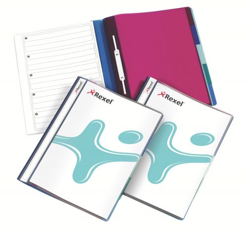 Rexel Tranz File 5-Part Polypropylene with Colour-coded Indexed Sections A4 Translucent Ref 2100593