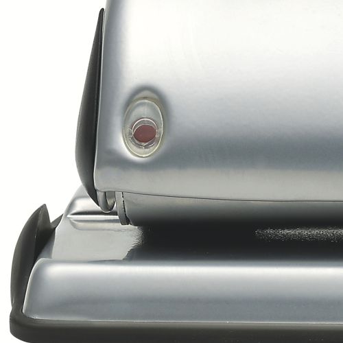 Rexel Precision P425 4 Hole Punch Silver/Black 2100753
