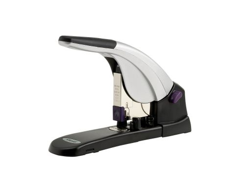 Rexel Mercury Stapler All-Steel Heavy Duty Lever Arm Staples 120 Sheets Black/Silver Ref 2100922 713641 Buy online at Office 5Star or contact us Tel 01594 810081 for assistance