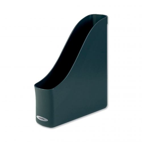 Rexel Agenda2 Magazine Rack File Finger-pull Recycled A4 Charcoal Ref 2101022