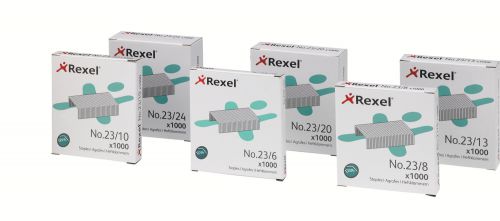 Pack 1000 23 8mm Staples Rexel No 