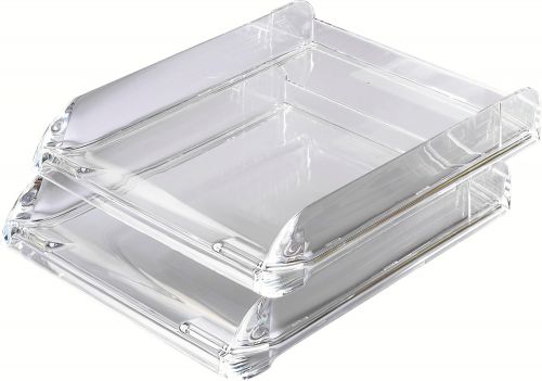 Rexel Nimbus Letter Tray Clear - Outer carton of 6