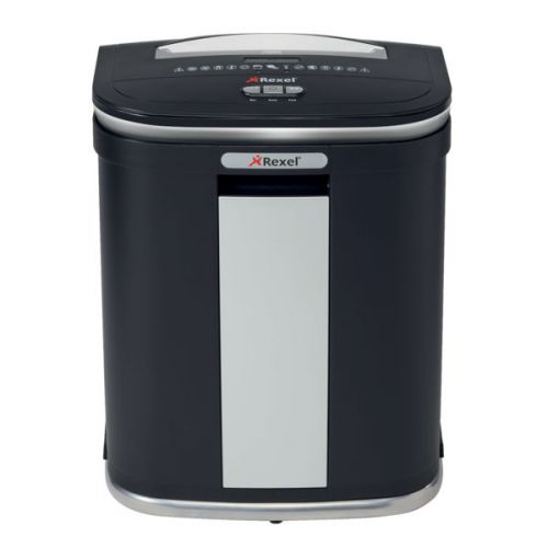 Rexel Mercury RSM1130 Manual Micro Cut Shredder for Small Office Use, 11 sheet capacity, 30L Bin, Includes Shredder Oil Sheets, Black