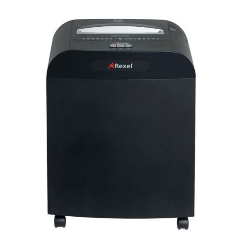 Rexel Mercury RDSM750 Super Micro Cut Paper Shredder, 7 sheet capacity, 50L Bin, P6, Black