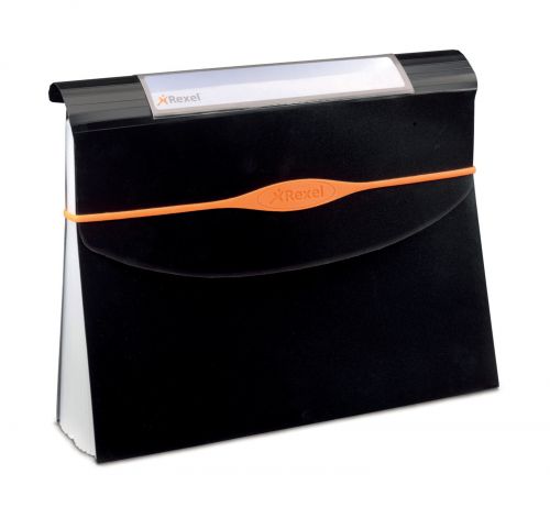 Easy to use, this sizeable Rexel Optima Expander file is the storage solution which allows quick access to contents while keeping them neat and under control. Supplied in black with 13 sections and a closure band for security.
