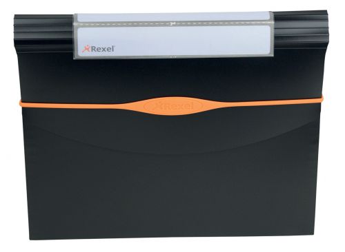 RX06695 | Easy to use, this sizeable Rexel Optima Expander file is the storage solution which allows quick access to contents while keeping them neat and under control. Supplied in black with 13 sections and a closure band for security.