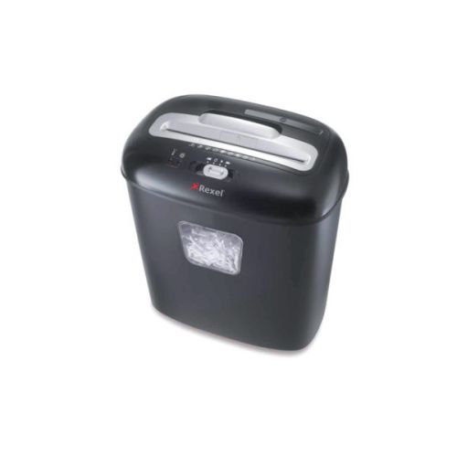 Rexel DUO Manual Cross Cut Shredder for Home or Small Office Use, 10 sheet capacity, 17L Bin, Includes Shredder Oil Sheets, Black