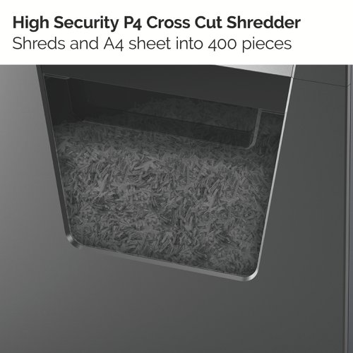 Rexel Momentum X415 Cross-Cut P-4 Shredder Black 2104576