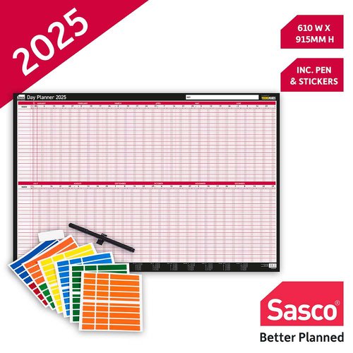 Sasco Day Planner Mounted 2025 SY1076125