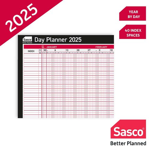 Sasco Day Planner 2025 Mounted Dated Planners PL1115