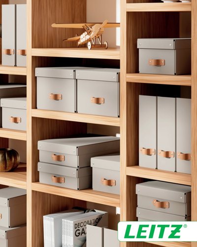 Leitz Puro Magazine File, 100% recycled card, pack of 2 24710012 Buy online at Office 5Star or contact us Tel 01594 810081 for assistance