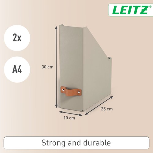 Leitz Puro Magazine File, 100% recycled card, pack of 2 24710012 Buy online at Office 5Star or contact us Tel 01594 810081 for assistance