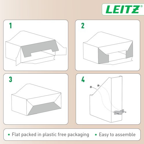 Leitz Puro Magazine File, 100% recycled card, pack of 2 24710012 Buy online at Office 5Star or contact us Tel 01594 810081 for assistance