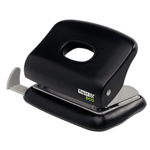 Rapid Eco Office Hole Punch Black