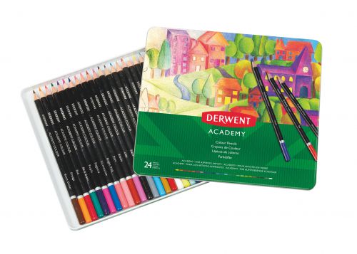 Derwent Academy Colour Pencils Assorted 24