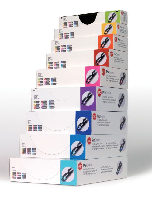 GBC ProComb Binding Combs, 6mm, 25 Sheet Capacity, A4, White (Pack of 100) 4400320 Buy online at Office 5Star or contact us Tel 01594 810081 for assistance