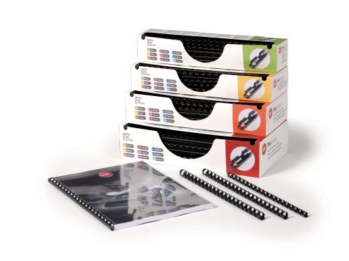 GBC ProComb Binding Combs, 6mm, 25 Sheet Capacity, A4, White (Pack of 100) 4400320 Buy online at Office 5Star or contact us Tel 01594 810081 for assistance