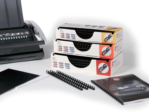 GBC ProComb Binding Combs, 6mm, 25 Sheet Capacity, A4, White (Pack of 100) 4400320 Buy online at Office 5Star or contact us Tel 01594 810081 for assistance