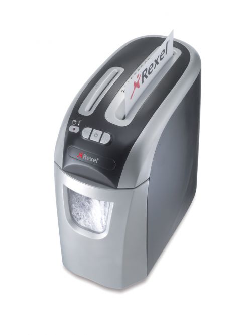 Rexel Prostyle+ Manual Cross Cut Shredder, 12 Sheet Capacity, 20L Removable Bin, Silver, Includes Shredder Oil Sheets