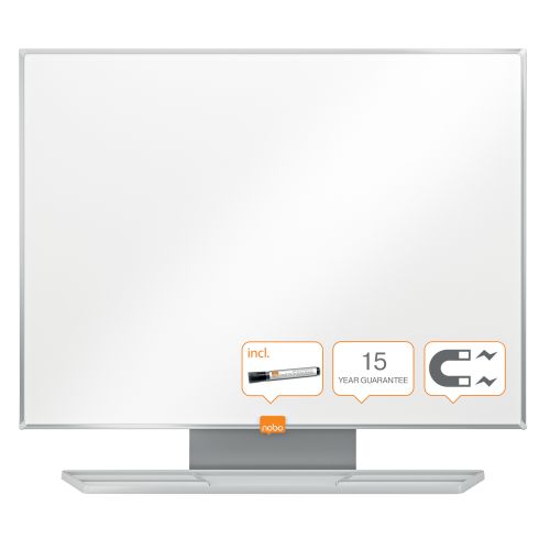 Nobo Premium Plus Steel Magnetic Whiteboard 600x450mm 1915154