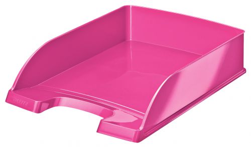 Leitz WOW Letter Tray A4 - Metallic Pink - Outer carton of 5