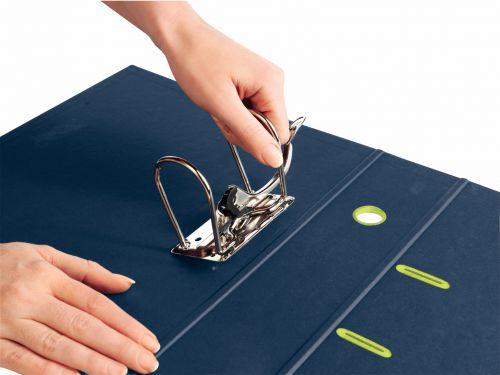 Leitz 180 Recycled Lever Arch File A4 85mm Dark Blue PK10