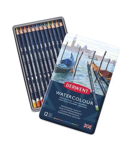 Derwent Watercolour Pencils (12 Tin)