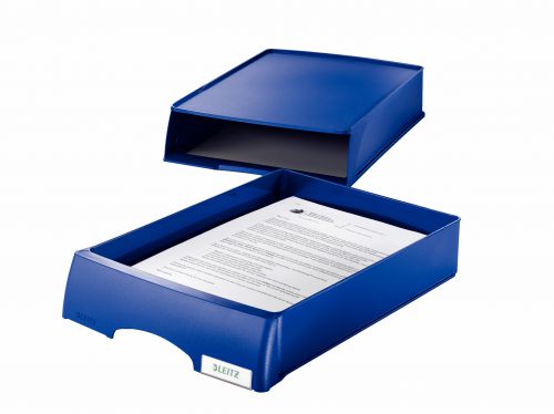 Leitz Plus Letter Tray with Drawer A4/Foolscap Portrait Black 52100095  | County Office Supplies