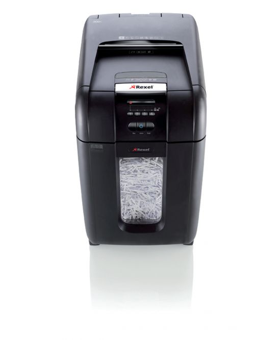 Rexel Optimum AutoFeed+ 300X Cross-Cut P-4 Shredder 2020300X - ACCO Brands - RM30958 - McArdle Computer and Office Supplies