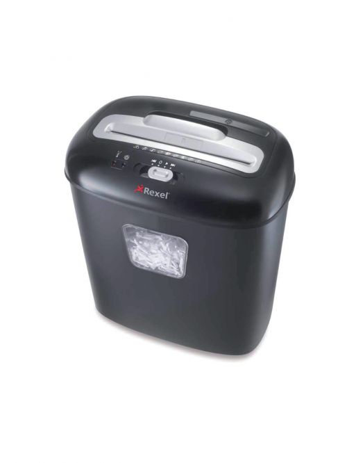 Rexel DUO Manual Cross Cut Shredder for Home or Small Office Use, 10 sheet capacity, 17L Bin, Includes Shredder Oil Sheets, Black
