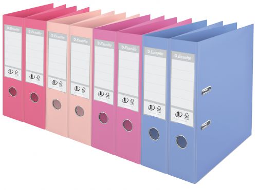 Esselte No.1 Solea Lever Arch File Polypropylene A4 75mm Spine Width Assorted (Pack 10) 231040