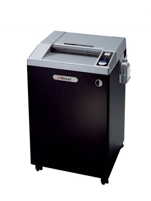 Rexel Wide Entry RLWX39 Cross Cut Paper Shredder, 39 Sheet capacity, with Intelligent Power Save (Pull Out Frame for 225L Bags), P4, Black