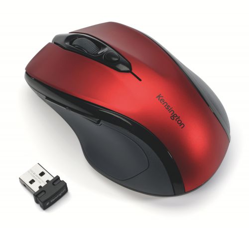 Kensington Pro-Fit 2.4GHz Wireless Mid Size Mouse Ruby Red K72422WW