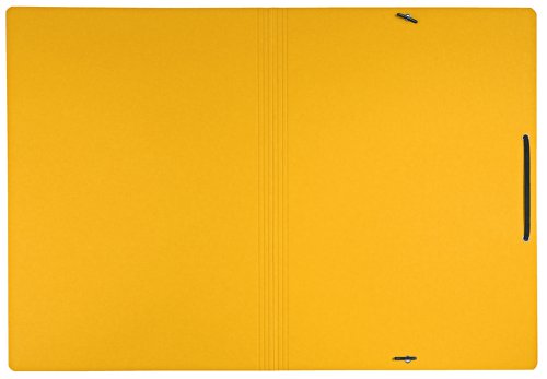 LZ61111 Leitz Recycle Card Folder/Elastic Bands A4 Yellow (Pack of 10) 39080015
