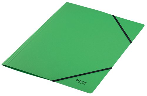 LZ61114 Leitz Recycle Card Folder Elastic Bands A4 Green (Pack of 10) 39080055