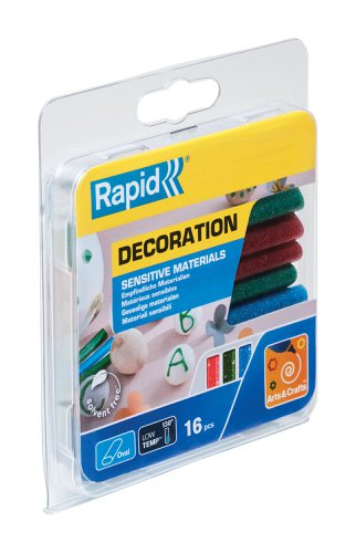 Rapid Oval Glue Sticks for Sensitive materials, Glitter Coloured