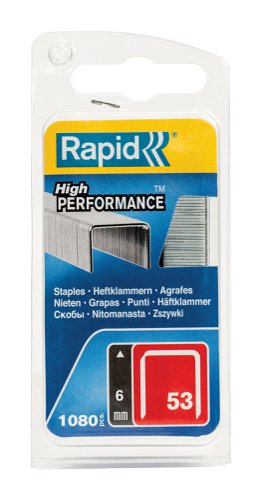 RPD40109502 Rapid 53/6B 6mm Galvanised Staples (Pack 1080)