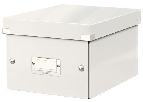 Leitz WOW Click & Store Small Storage Box.  With label holder. White