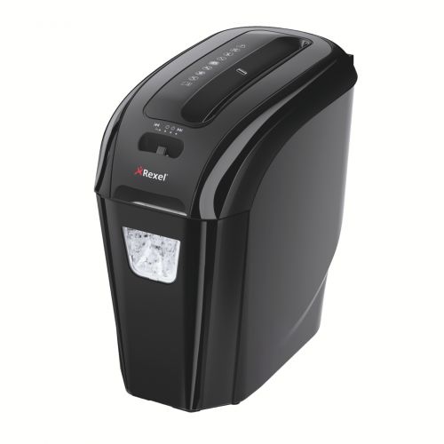 Rexel Prostyle+ Manual Cross Cut Shredder, For Home or Small Office Use, 7 sheet capacity, 12L Bin, Black, Includes Shredder Oil Sheets