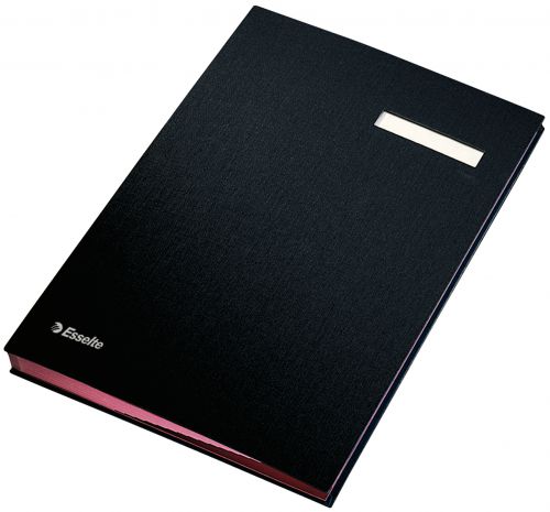 Esselte Signature Book 20 Compartments Black