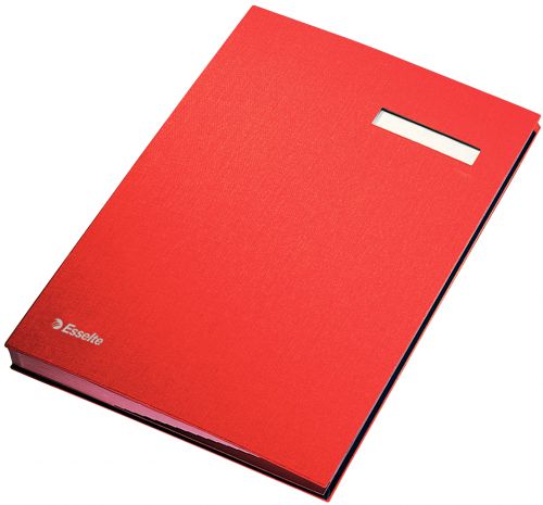 Esselte Signature Book 20 Compartments Red