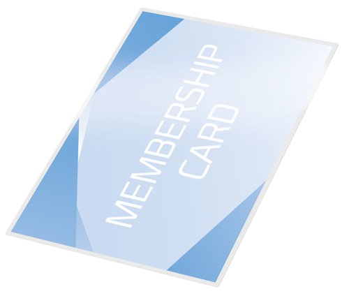 A range of sizes and laminate weights specifically designed for applications including publicity material, visitor information, identity cards and licences.67x99mm.180 Micron Gloss.Pack size: 100.