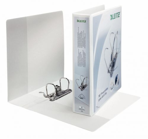 Leitz Panorama 180 Presentation Lever Arch Polypropylene A4 Plus 52mm Spine Width White (Pack 10) 42260001