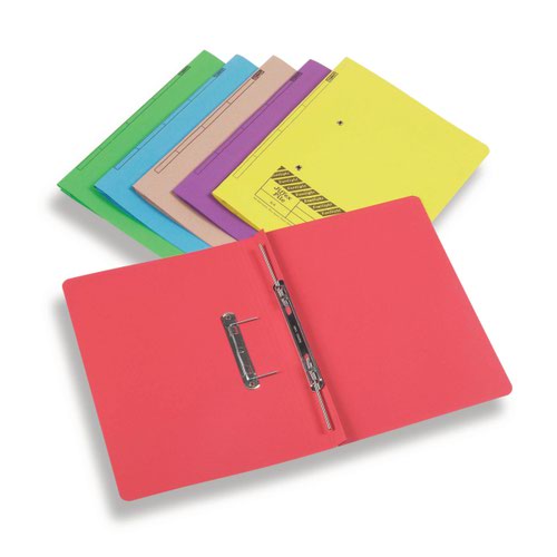 27024AC - Rexel Jiffex Transfer File Manilla Foolscap 315gsm Red (Pack 50) 43218EAST