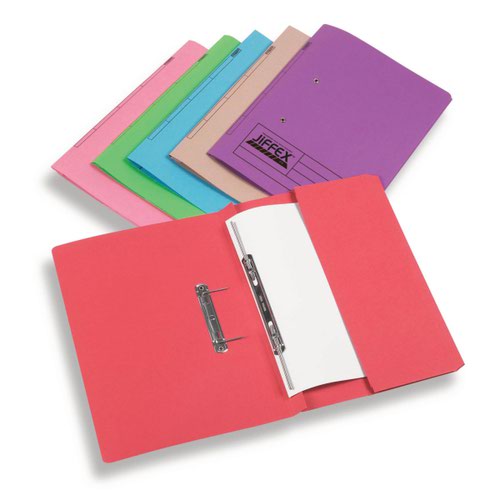 Rexel Jiffex Pocket Transfer File Foolscap Red (Pack of 25) 43318EAST EA43318