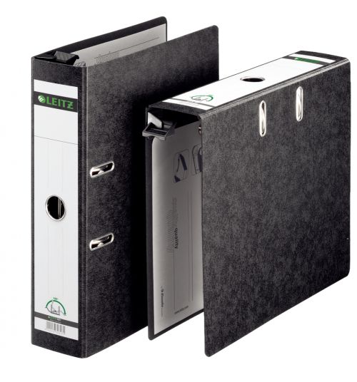 Leitz Suspension Lever Arch File Paper on Board A4 80mm Spine Width Black (Pack 5)